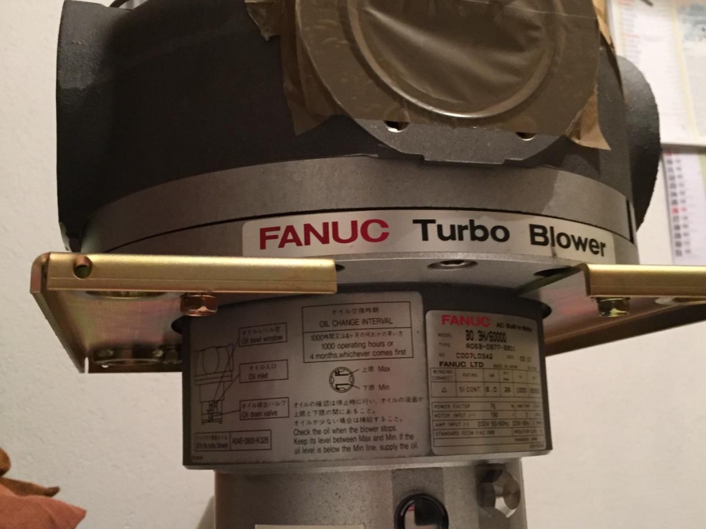 Rabljena delujoča turbina turbo blower za CO2 laserje FANUC